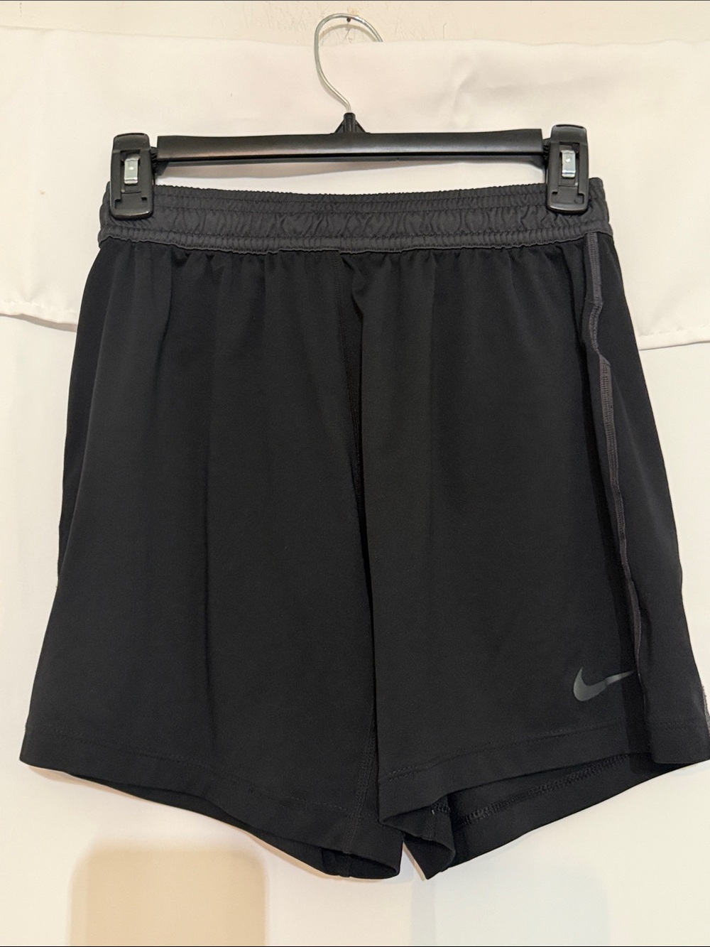 Nike Black Running Shorts with Reflective Swoosh